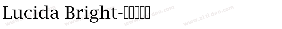 Lucida Bright字体转换